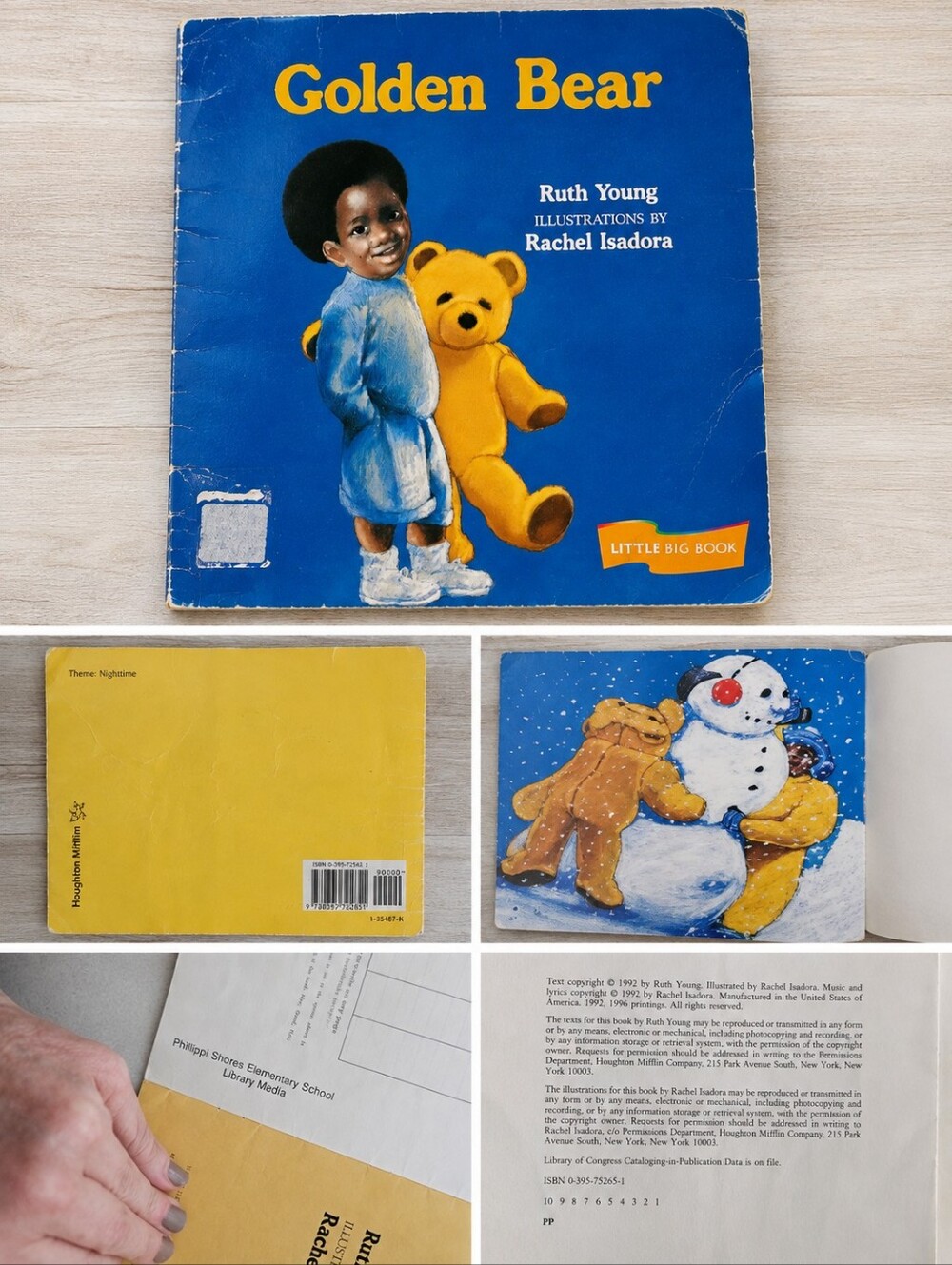 Vintage Golden Bear by Ruth Young & Rachel Isadora Little Big Book 1992